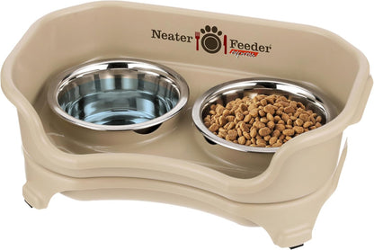 Neater Feeder Express Mess Proof Cat Bowls Elevated, No Spill Feeding Station, Stainless Steel