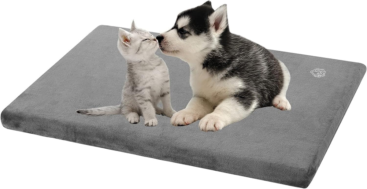 EMPSIGN Stylish Dog Bed Mat Dog Crate Pad Mattress Reversible (Cool & Warm), Water Proof Linings