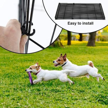 BestPet Dog Pen Playpen Puppy Pet Playpen 8 Panel Indoor Outdoor Metal Portable Folding Animal
