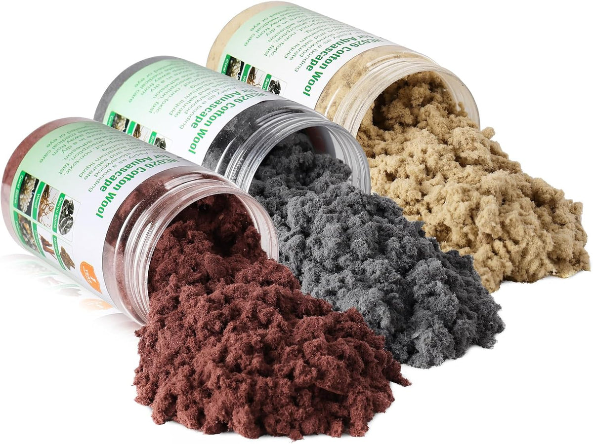 Cotton Wool for Aquascape- Gap Filler Cotton for Rocks & Wood | Aquarium Safe Bonding Material |