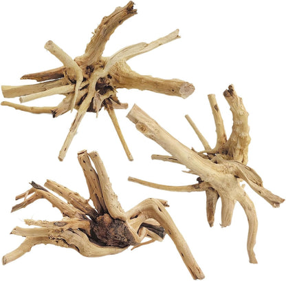 Tfwadmx Aquarium Driftwood, 7-11" Spider Wood Sinkable Driftwood for Fish Tank Decorations Natural