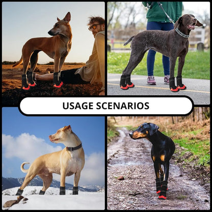 Dog Shoes for Hot Pavement Anti-Slip Dog Boots Waterproof Dog Shoes for Small to Large Dogs with