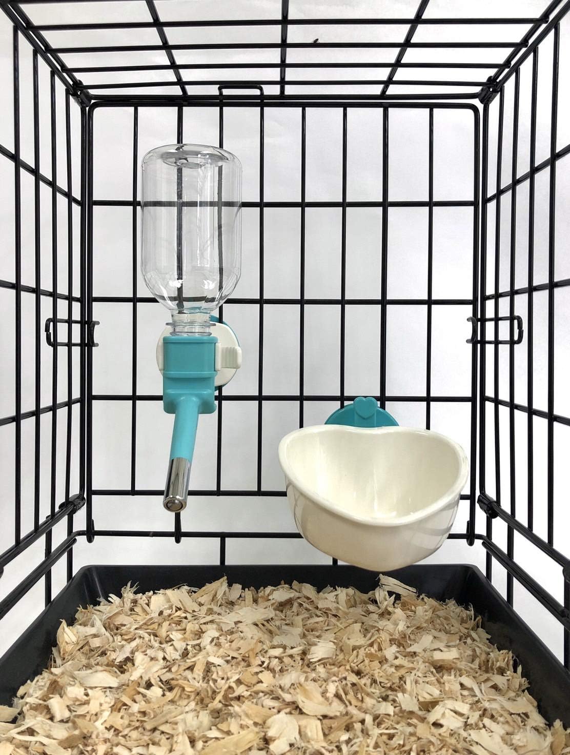 Choco Nose Patented No-Drip Water Bottle/Feeder and Detachable Food Dish Set for Puppies/Toy Breed