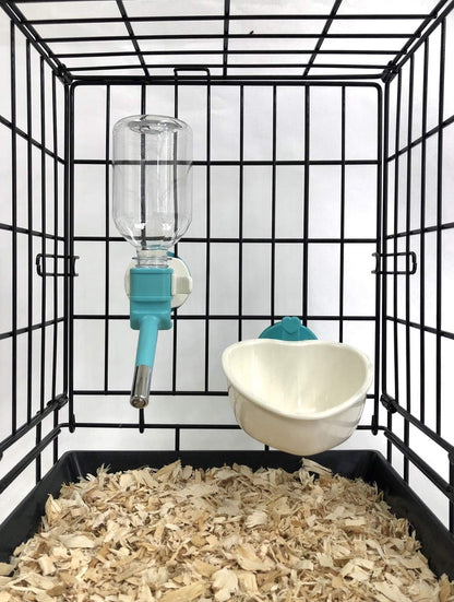 Choco Nose Patented No-Drip Water Bottle/Feeder and Detachable Food Dish Set for Puppies/Toy Breed