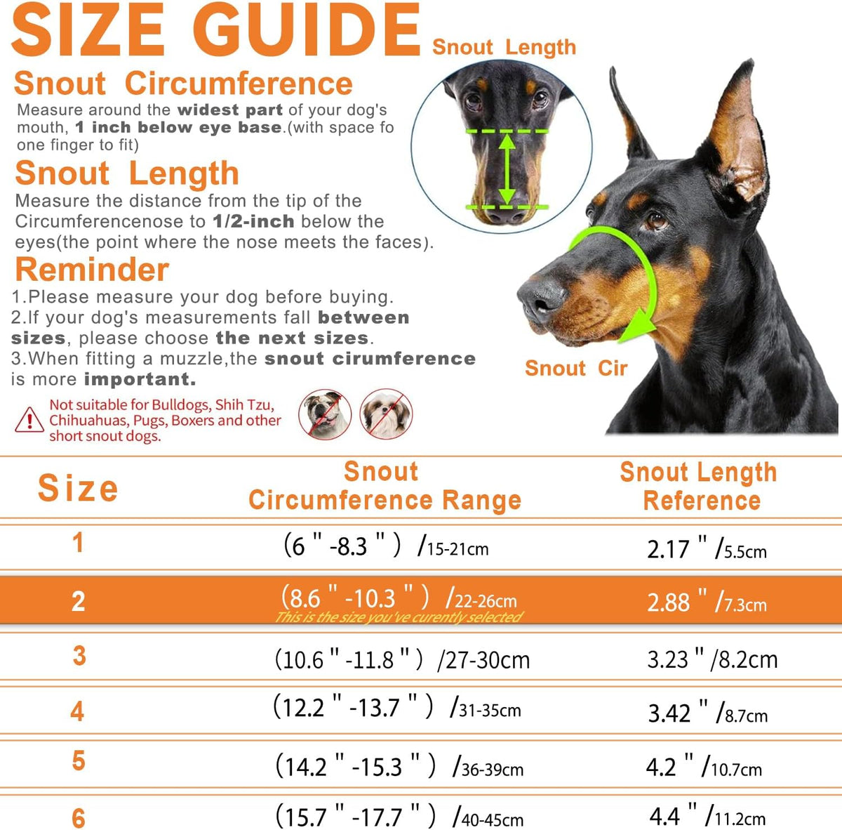 Dog Muzzle – Lightweight Breathable Basket Muzzle, Anti-Biting & Chewing, Adjustable Fit for Small