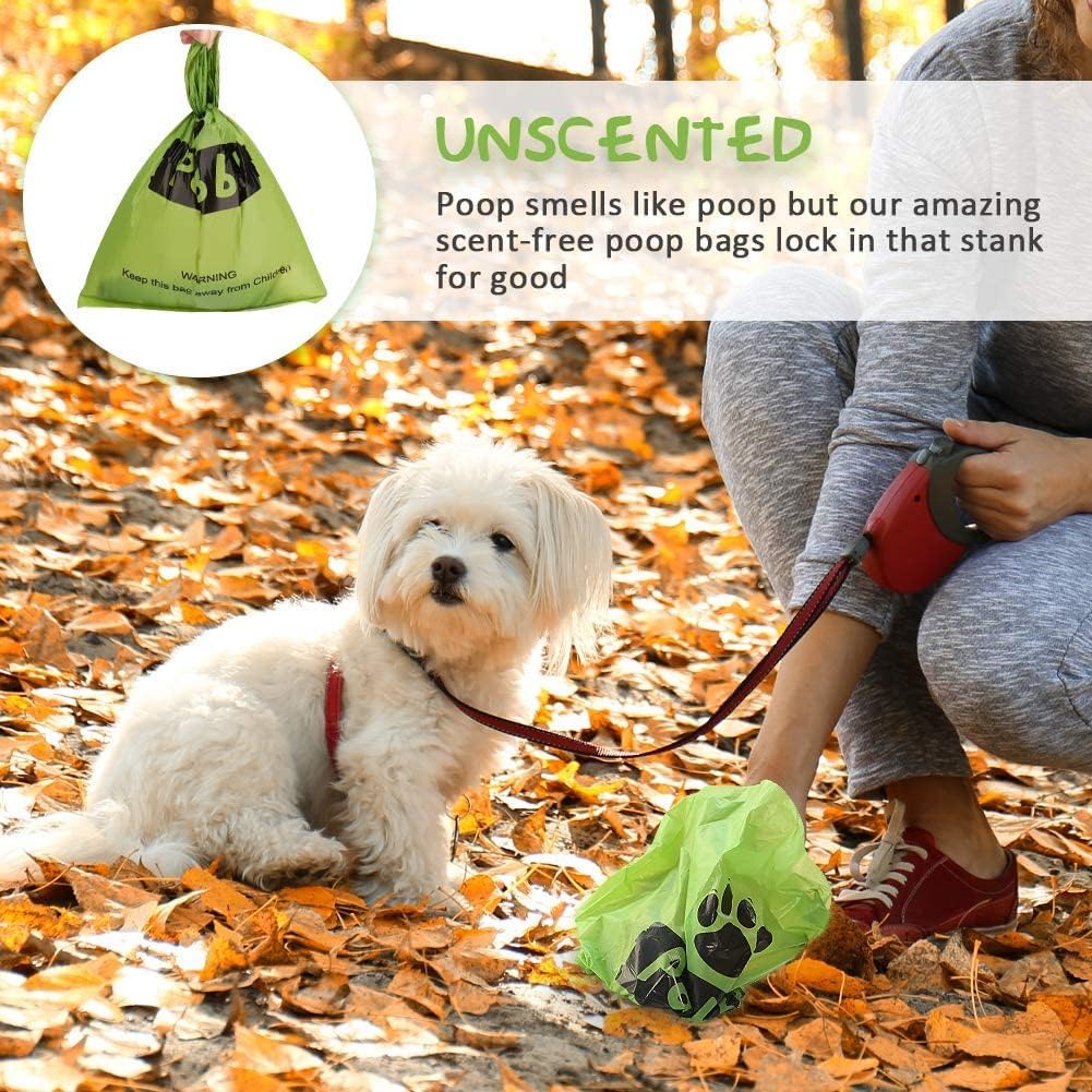 Dog Poop Bags Rolls 540 Count, Unscented Refill Rolls, 9" X 13" Doggie Poop Bags, Dog Waste Bags BY