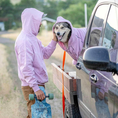 Blueberry Pet Essentials Dog Hoodie – 10 inch, Cotton‑Blend Sweatshirt with Hood, Pink Lilac