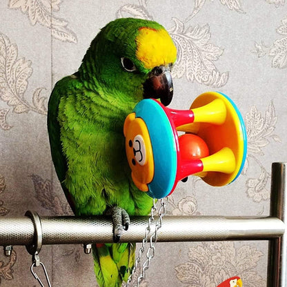 Litewoo 3 Pack Bird Chew Toy Bells Balls Set Parrot Training Toy Cage Accessories for Parakeet