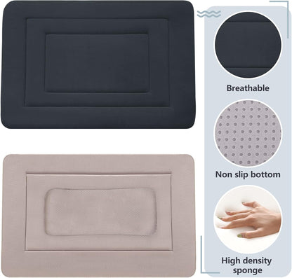 JoicyCo Soft Dog Crate Bed Pad Mat, 42 in Non-Slip Bottom Washable for Large Dogs, Pet Mattress