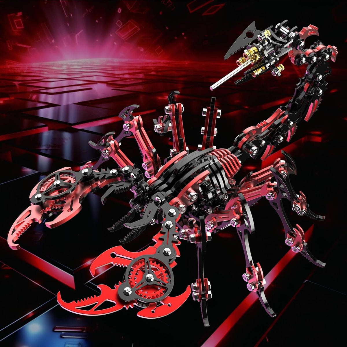 Scorpion 3D Metal Puzzles Kits for Adults Teens – 454 Pcs – Mechanical Assembly Models – 4 Hours to