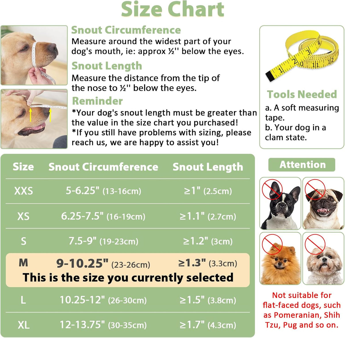Mayerzon Dog Muzzle with Hook and Loop for Large Medium Small Dogs, Patented Soft Mesh Beagle