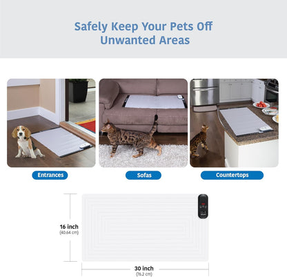 SVD.PET Pet Training Mat with Tester, 30" X 16", Pet Shock Pad, Dogs & Cats Electronic Repellent