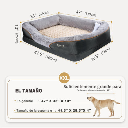 JOYELF XXLarge Memory Foam Dog Bed, Orthopedic Dog Bed & Sofa with Removable Washable Cover for