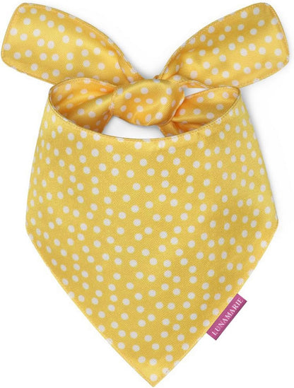 LunaMarie - Luxury Pet Birthday Bandanas -Premium & Silky Poly Fabric | 100% Handmade | Custom