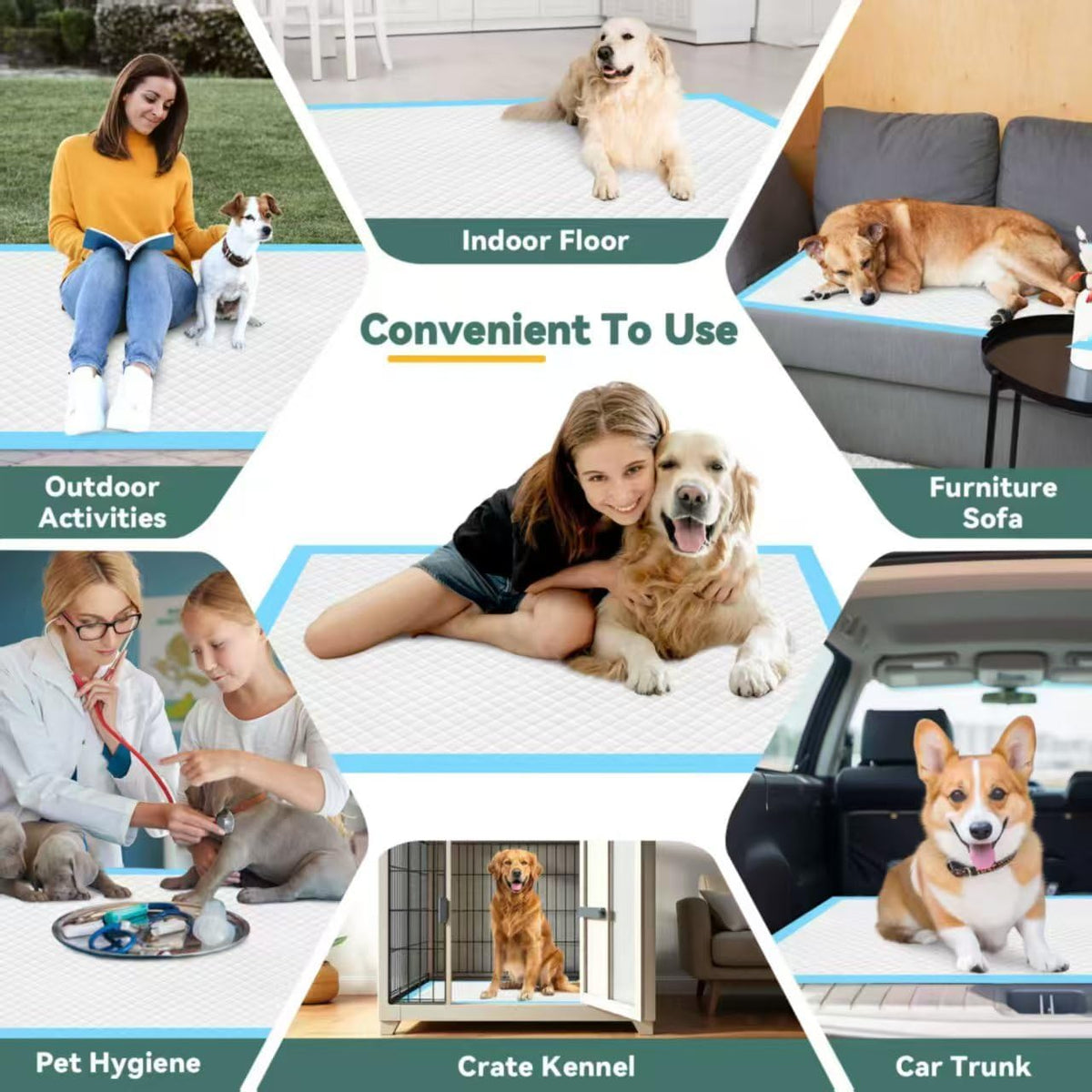 60 Count Extra Large Dog Pee Pads 28" x 34", Super Absorbent X-Large Puppy Pads Disposable Dogs