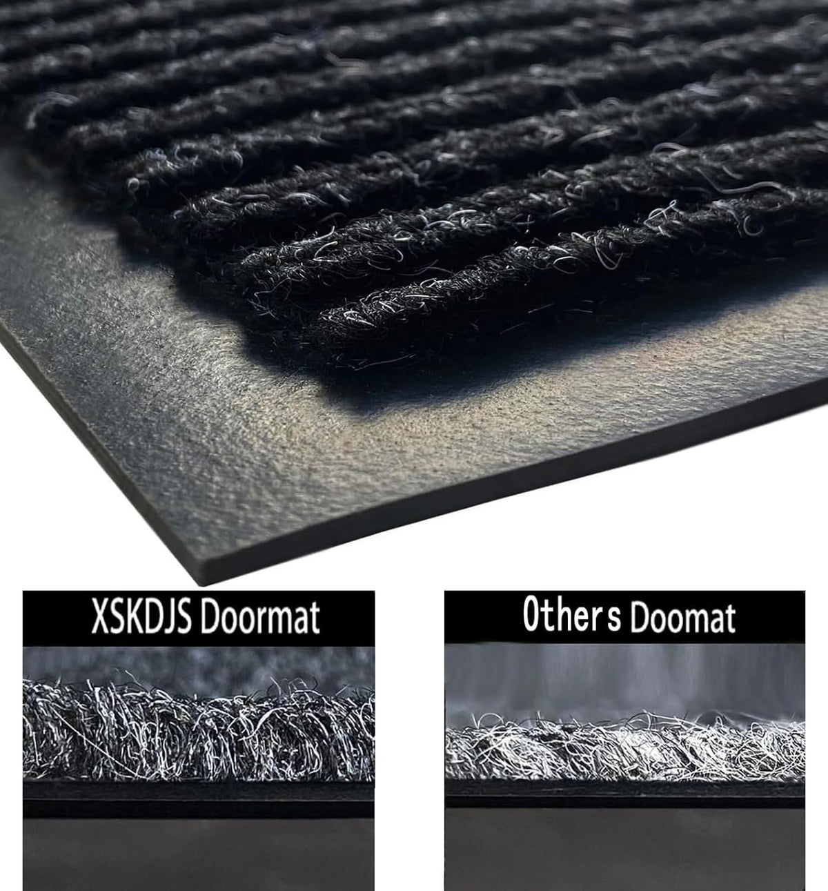 Door Floor Mat Commercial Grade Large Size 3' x 5'Heavy Duty Tough Entry Collection Slip Skid