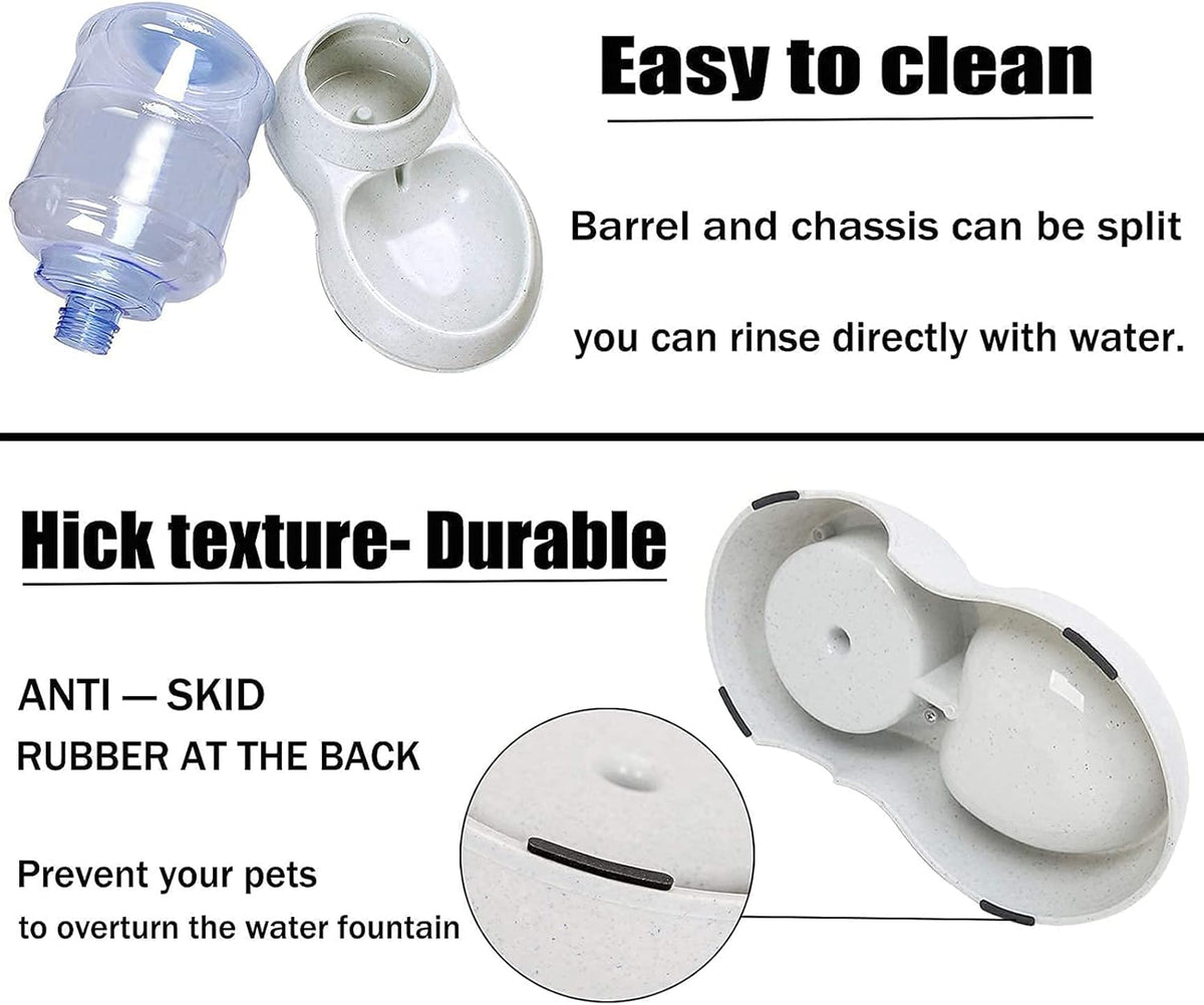 Dog Water Bowl Dispenser,3 Gallon/ 11L Pet Water Dispenser Station for Large Dogs and Cats,Gravity