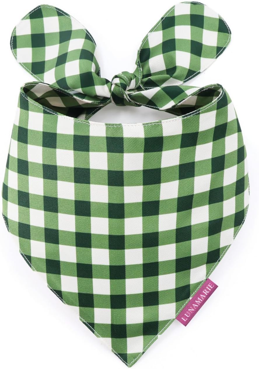 LunaMarie - Luxury Pet Birthday Bandanas -Premium & Silky Poly Fabric | 100% Handmade | Custom