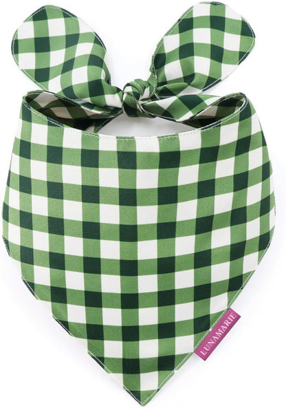 LunaMarie - Luxury Pet Birthday Bandanas -Premium & Silky Poly Fabric | 100% Handmade | Custom