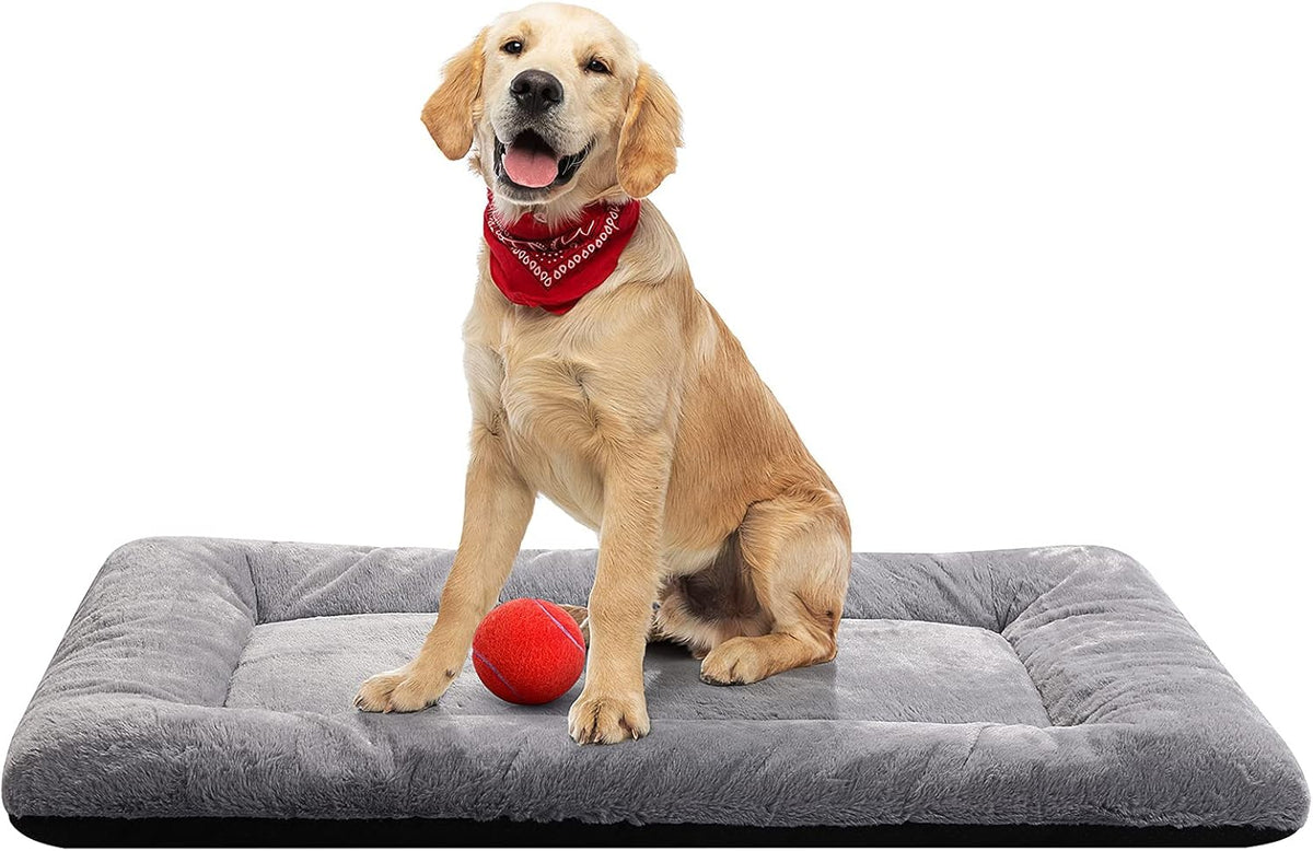 Dog Beds Crate Pad for Medium/Large Dogs Fit Metal,Ultra Soft, Washable & Anti-Slip Kennel Pad for