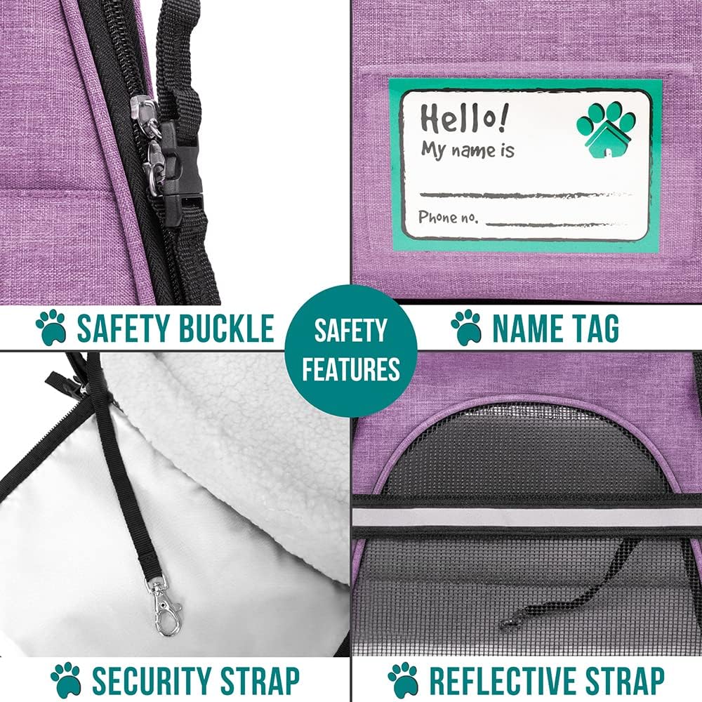 PetAmi Airline Approved Pet Carrier for Cat, Soft Sided Dog Carrier for Small Dog, Cat Travel