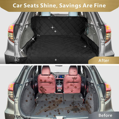 F-color SUV Cargo Liner for Dogs, Water Resistant Pet Cover Dog Seat Mat SUVs Sedans Vans with