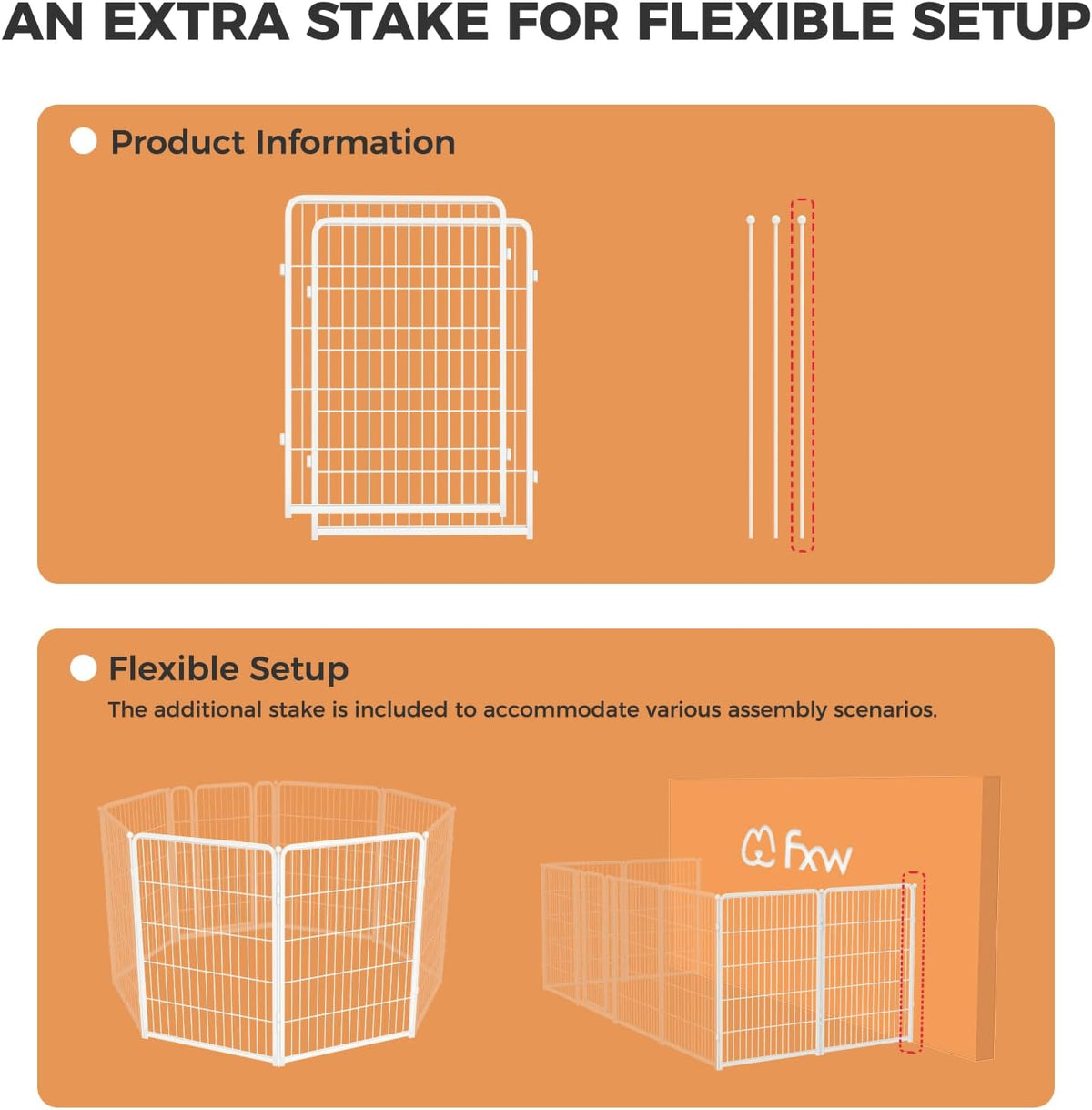FXW Homeplus Unleashed Indoor Dog Playpen - Stress-Free and Safe Play, Heavy Duty 40 Inch 2 Wire