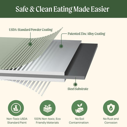 Vego garden Raised Garden Bed Kits, 17" Tall 9 in 1 8ft x 2ft Metal Raised Planter Bed Outdoor for