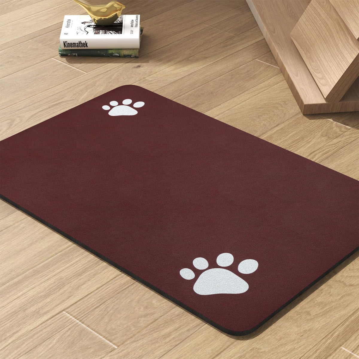 Pet Feeding Mat-Absorbent Dog Mat for Food and Water Bowl-No Stains Quick Dry Water Dispenser