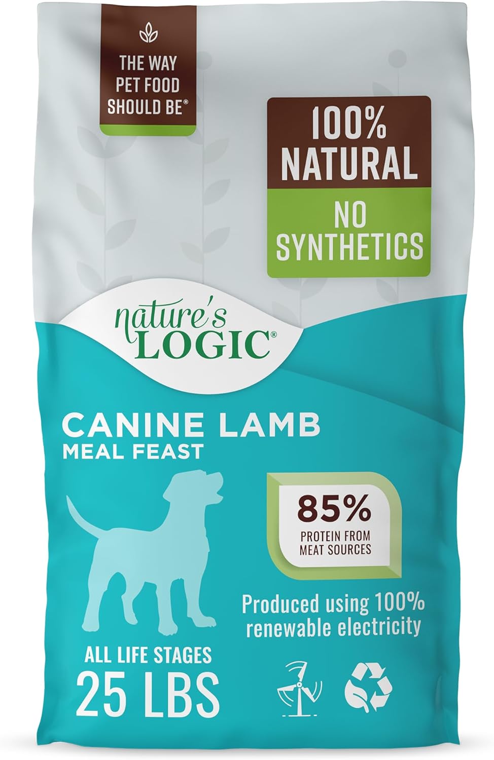 NATURE'S LOGIC Dry Dog Food - 100% Natural - No Synthetics - for All Ages, Sizes, Breeds - Free