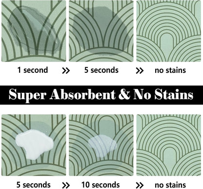 Dog Food Mats for Floors Absorbent, Pet Cat Food Mat - Quick Dry Dog Bowl Mats for Food and Water