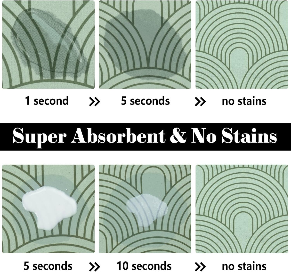 Dog Food Mats for Floors Absorbent, Pet Cat Food Mat - Quick Dry Dog Mat for Food and Water Boho