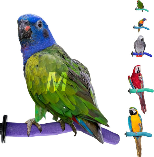 Sweet Feet & Beak Safety Pumice Bird Perch, Medium 1-1/4" X 12", Green - Lightweight Grinding Bird