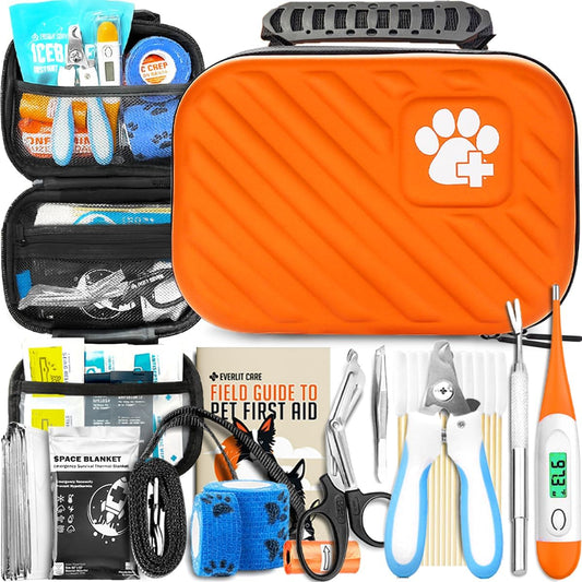 EVERLIT Pet Medic First Aid Kit | 95 Pcs Vet-Approved Medical, Outdoor & Emergency Supplies for