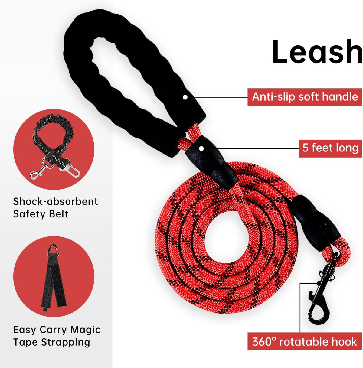 IVY&LANE No Pull Dog Harness with Leash Set, Reflective No Choke Pet Vest,Adjustable Oxford Dog