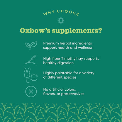 Oxbow Animal Health Natural Science Digestive Support, High Fiber Supplement for Rabbit & Guinea