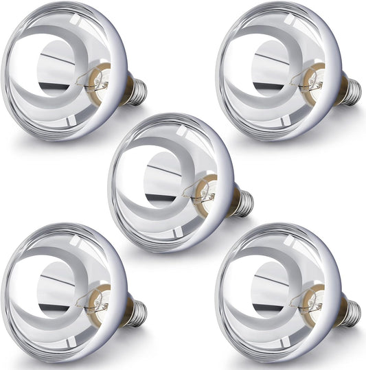 VIHOSE 5 Pack 250 Watt Heat Lamp 120v R40 Heat Lamp Bulbs Glass Incandescent Light Bulbs