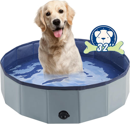 Foldable Dog Bath Swimming Pool Plastic Kiddie Pool Professional Tub Collapsible Grooming Bathtub