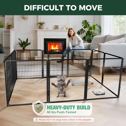 FXW Homeplus Unleashed Indoor Dog Playpen - Stress-Free and Safe Play, Heavy Duty 32 Inch 5 Acrylic