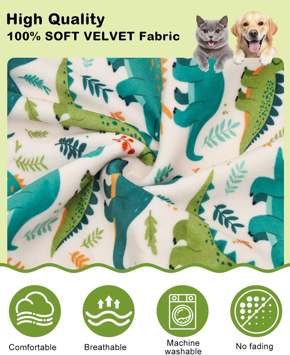 CuteBone Dinosaur Costume Dog Pajamas, Stretchy Spandex Crystal Velvet Sleepwear Coat for Small