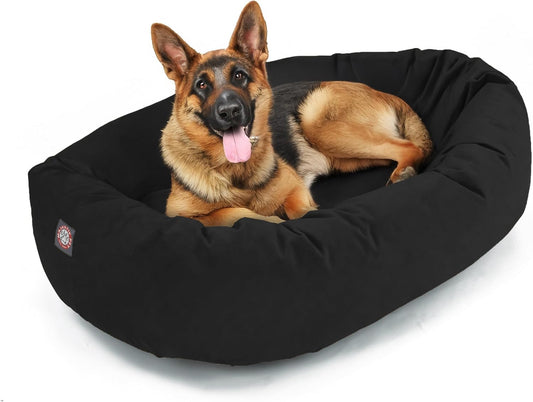 Majestic Pet 52 Inch Suede Shredded Memory Foam Mix Calming Extra Large Dog Bed Washable 52 x 35 x