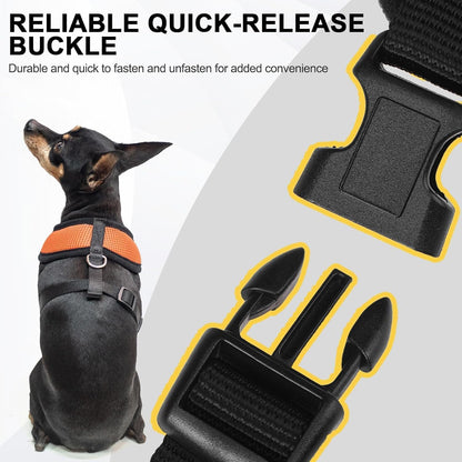 BINGPET No Pull Dog Harness,Soft Mesh Breathable All Weather Vest Harness,Safety Protection Design