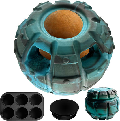 Yipetor Frozen Treat Dispensing Dog Toy - Large Chew Toy, Freezable Fillable Rubber, Reduces