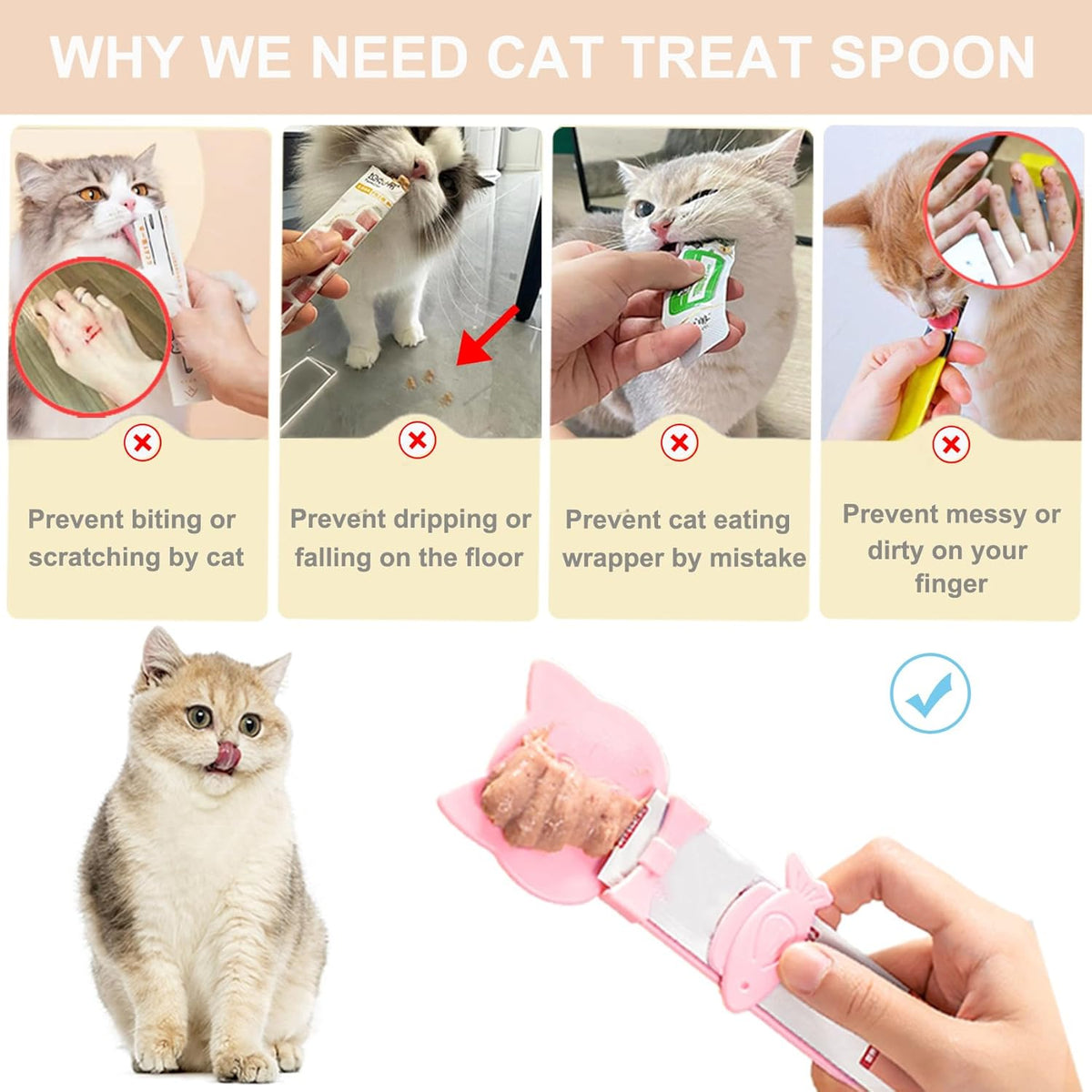 PETPAWLOVELY-Cat&Dog Food Can Covers Lids,Silicone Cat Food Spatula or Can Opener,Cat Treat
