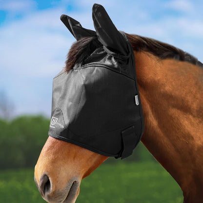 Harrison Howard UV-proof Multi-Function Fabrics Thick Fleece Padding Horse Fly Mask Half Face with