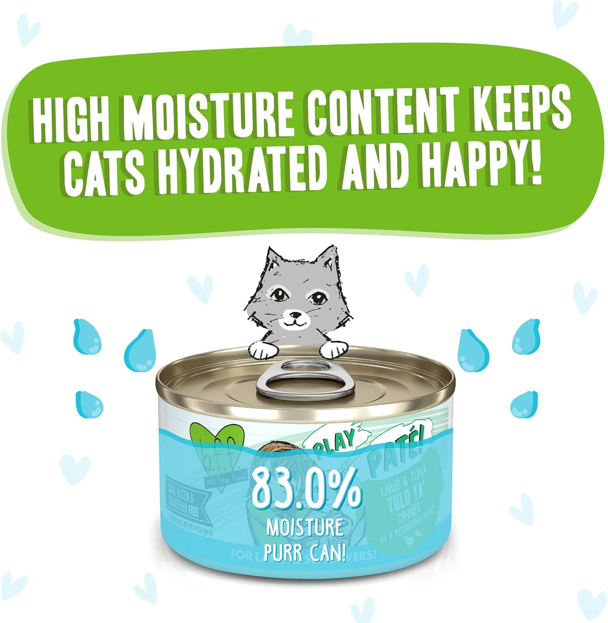 Weruva B.F.F. Play - Best Feline Friend Paté Lovers, Aw Yeah!, Lamb & Tuna Told Ya' with Lamb &