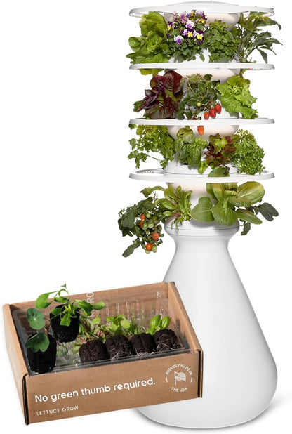 Farmstand Starter Kit with Glow Rings and 24 Seedling Credits | Medium Hydroponic Growing System