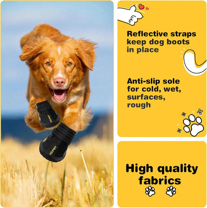 Hcpet Dog Shoes, Dog Boots for Small Dogs, Waterproof Medium Dog Booties Paw Protector for Summer