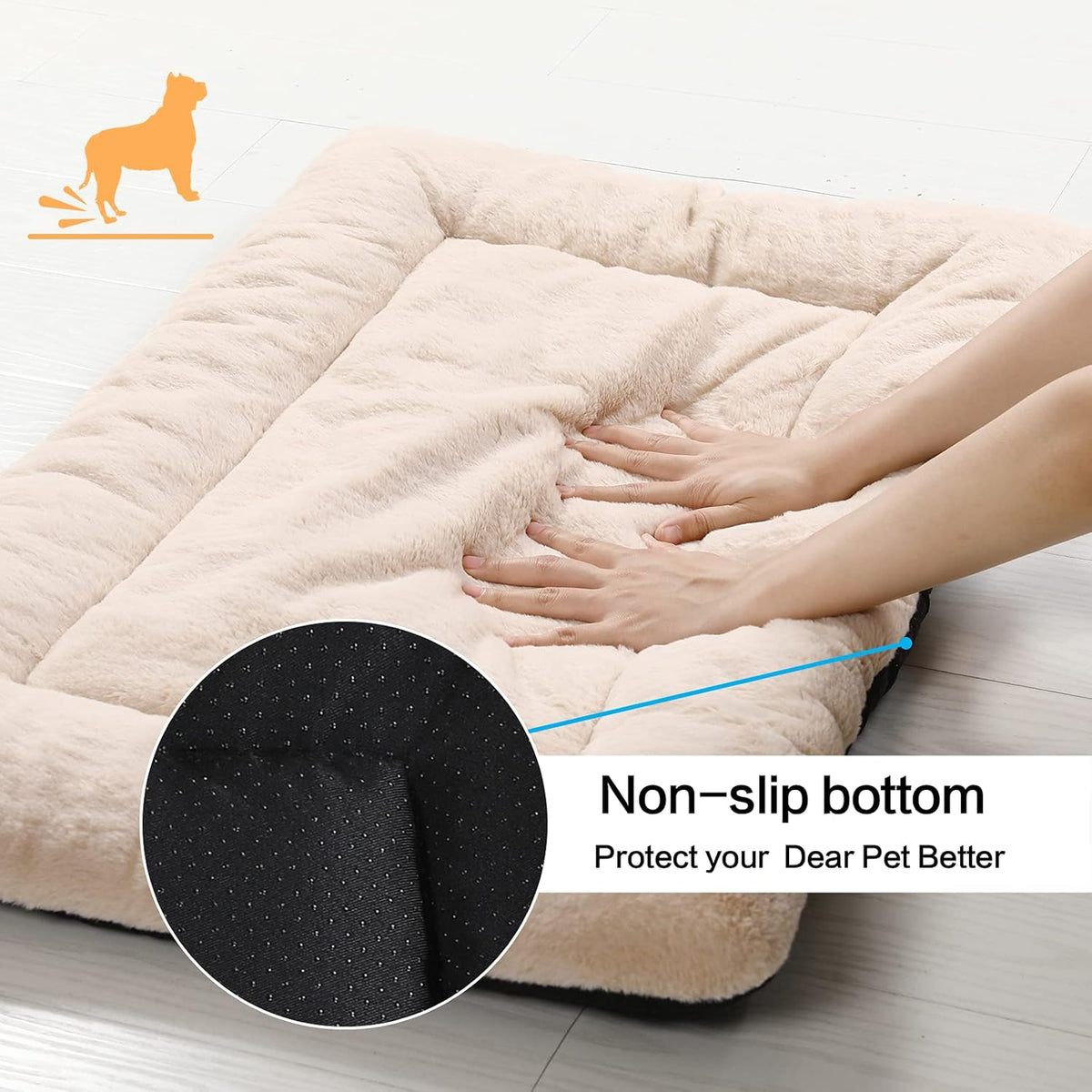 Dog Beds Crate Pad for Extra Small Dogs Ultra Soft Dog Crate Bed Washable & Anti-Slip Kennel Pad