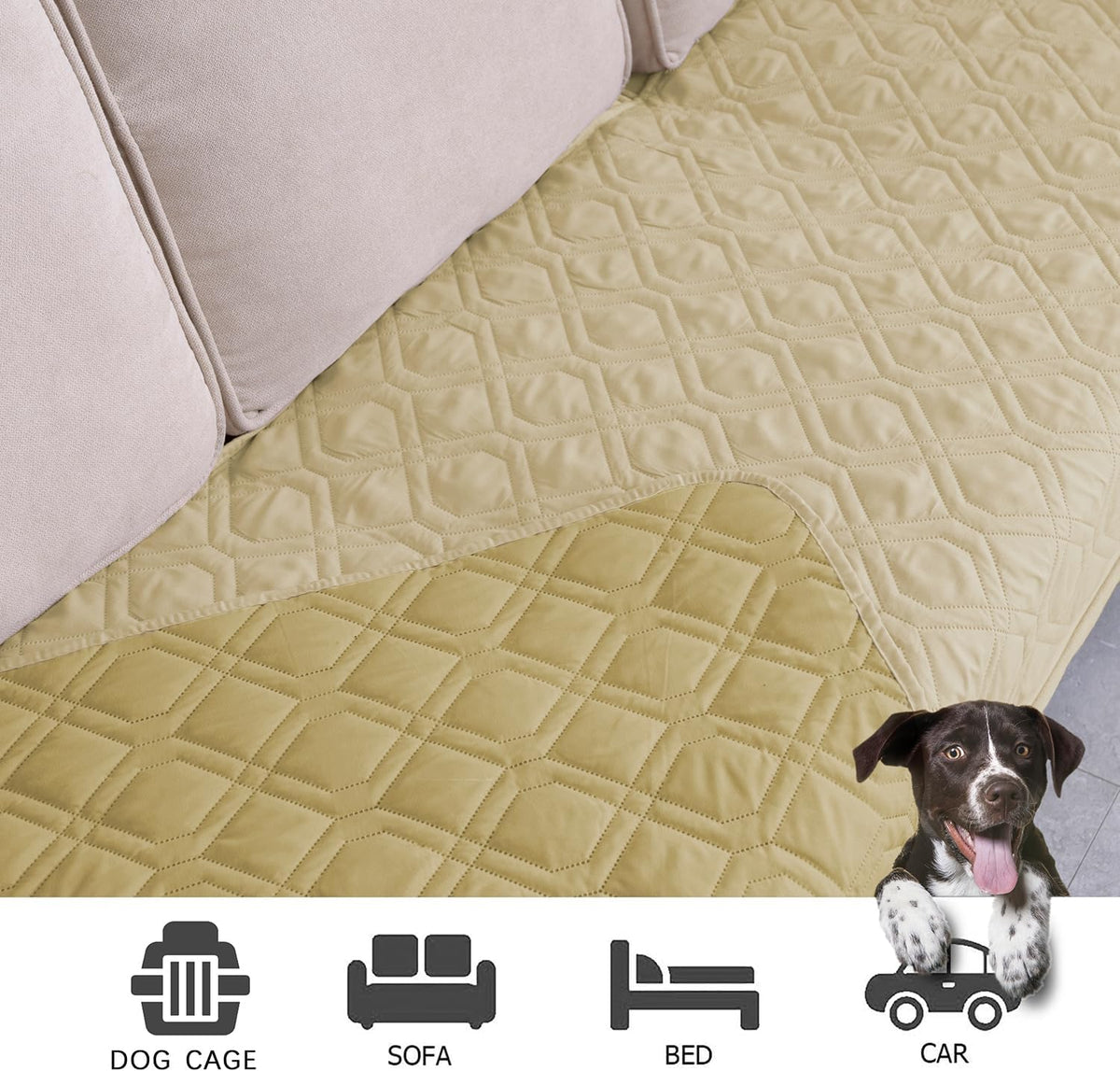 Ameritex Waterproof Dog Bed Cover Pet Blanket for Furniture Bed Couch Sofa Reversible
